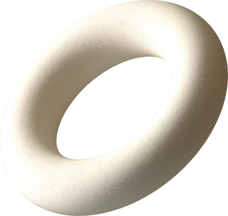 Russian 3D Avant Garde Shapes Torus